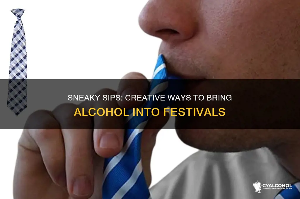 how to smuggke alcohol into a music festival