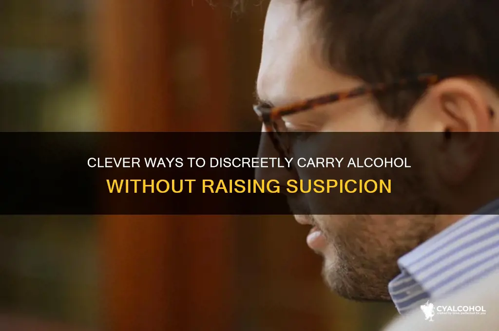 how to sneak alcohol around others