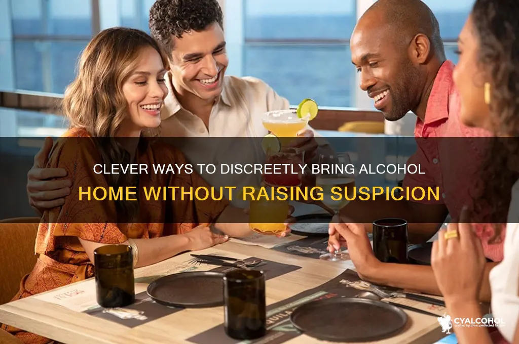 how to sneak alcohol around parents