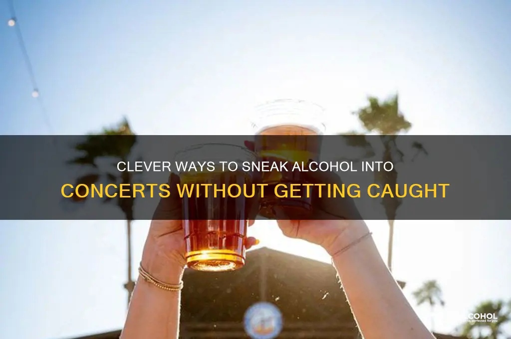 how to sneak alcohol in concert