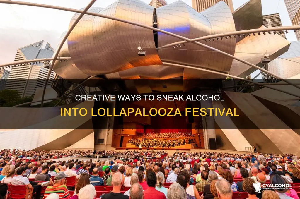 how to sneak alcohol in lollapalooza