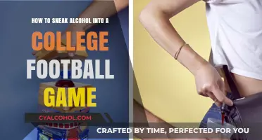 Sneaking Booze: Football Games and Alcohol