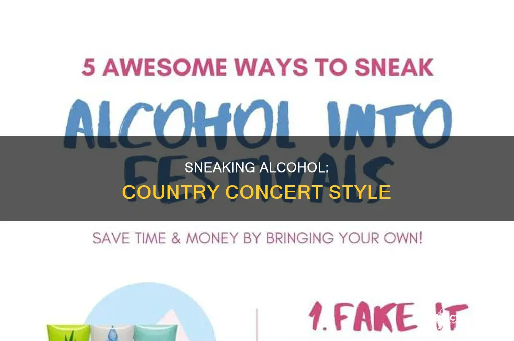 how to sneak alcohol into a country concert