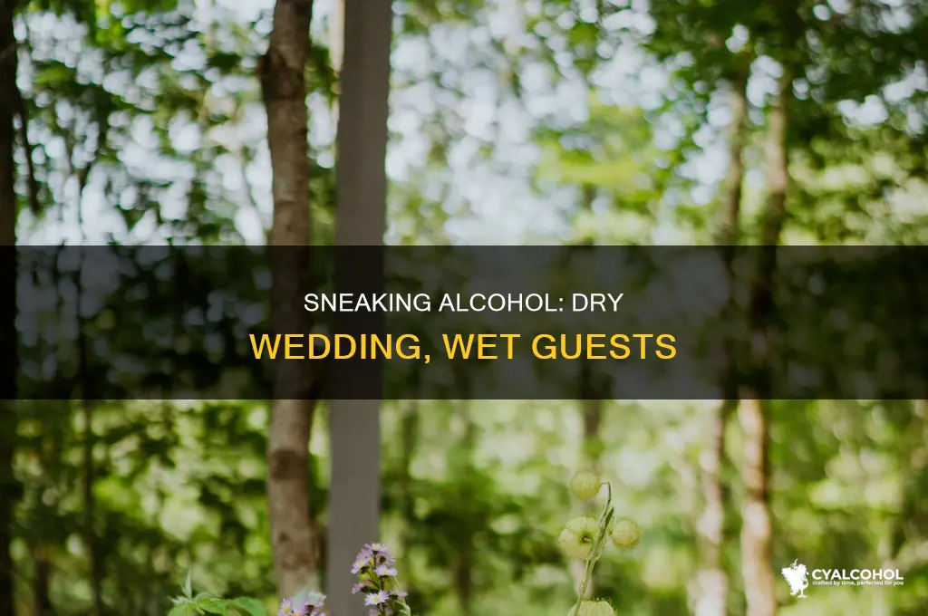 how to sneak alcohol into a dry wedding