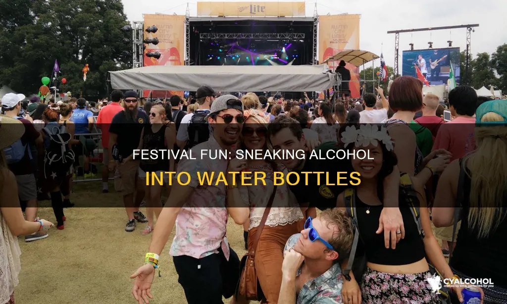 how to sneak alcohol into a festival water bottle