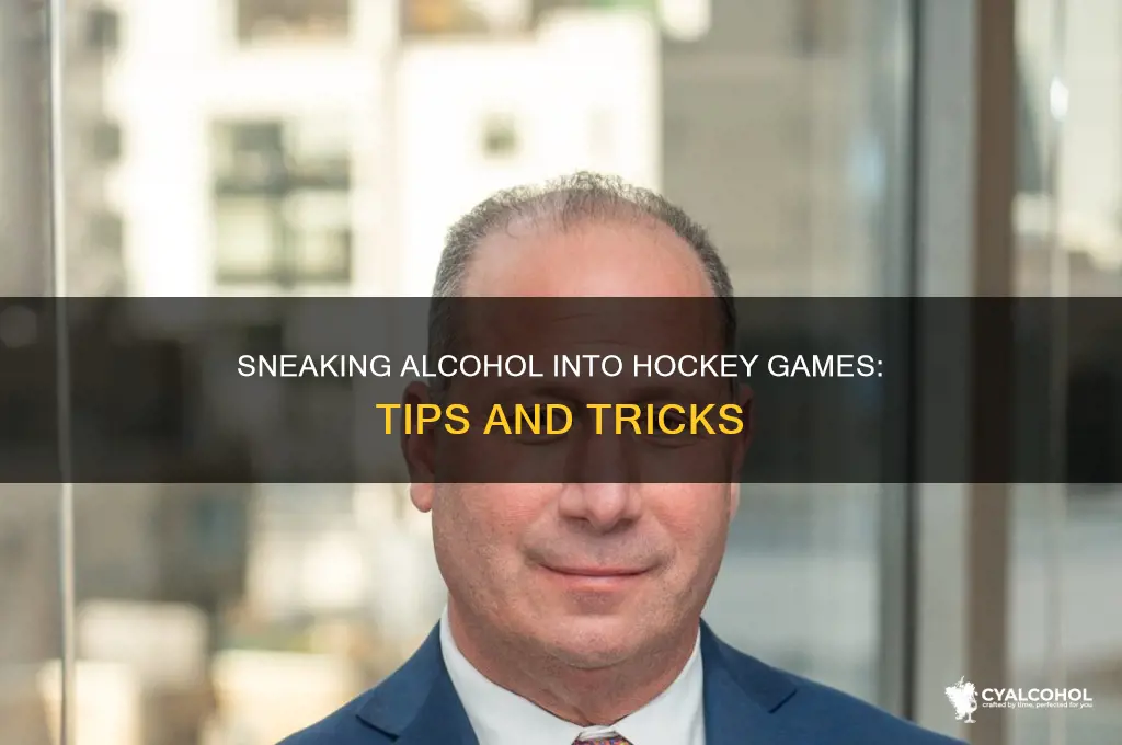 how to sneak alcohol into a hockey game