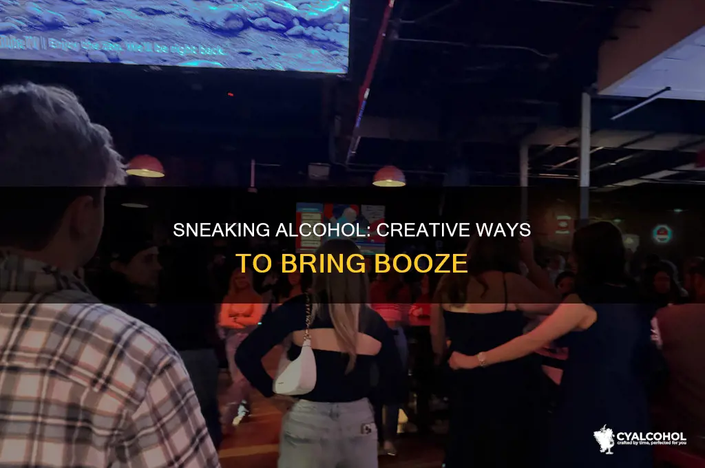 how to sneak alcohol into a school event