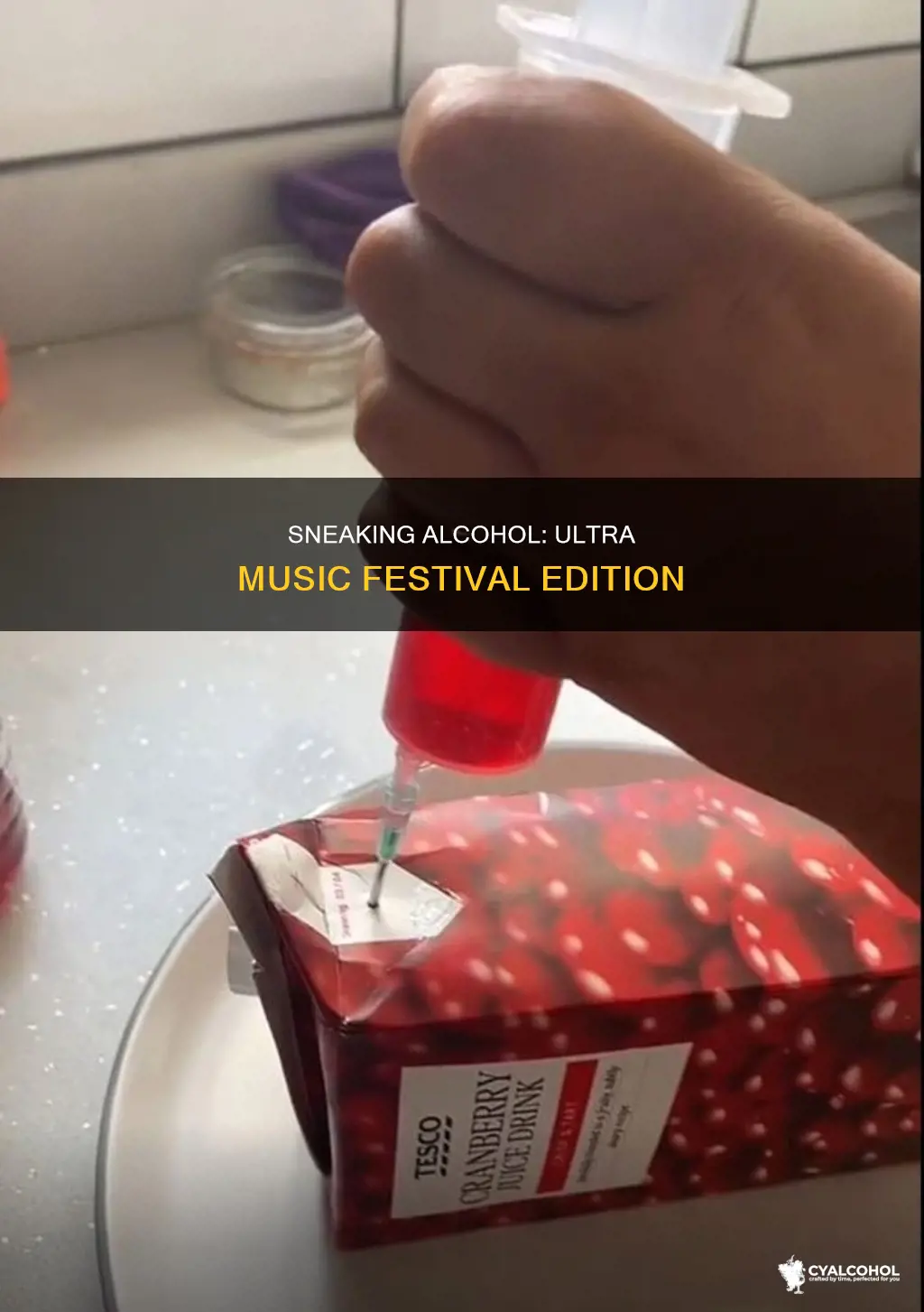 how to sneak alcohol into a ultra music festival