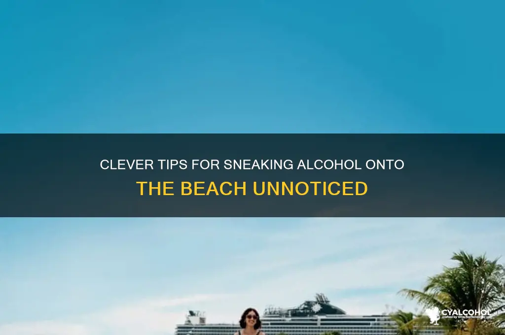 how to sneak alcohol into beach