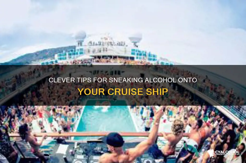 how to sneak alcohol into cruise