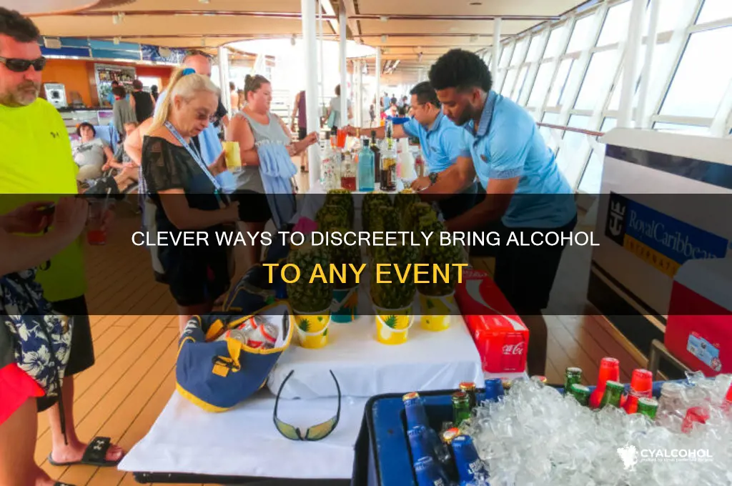 how to sneak alcohol into event