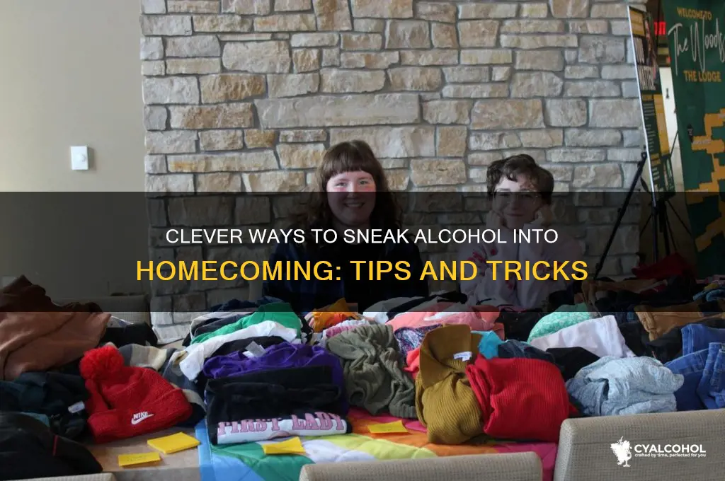 how to sneak alcohol into homecoming