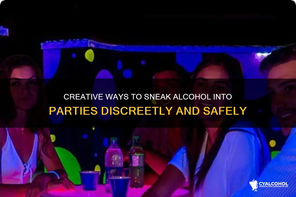 how to sneak alcohol into parties
