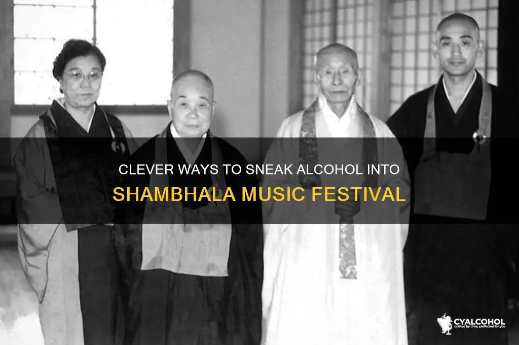 how to sneak alcohol into shambhala