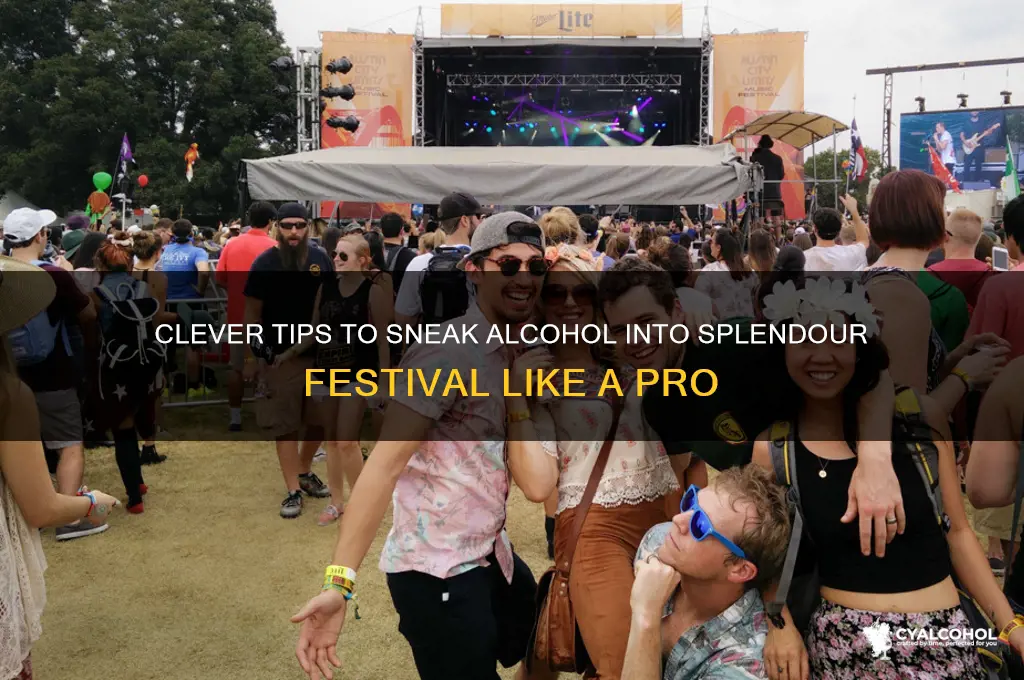 how to sneak alcohol into splendour