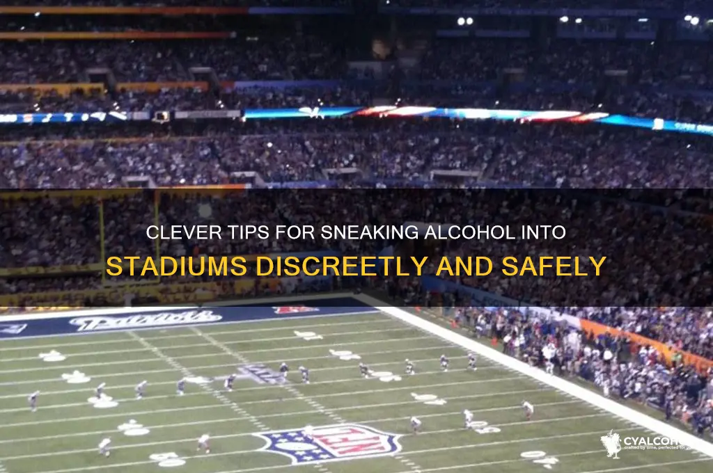 how to sneak alcohol into stadium