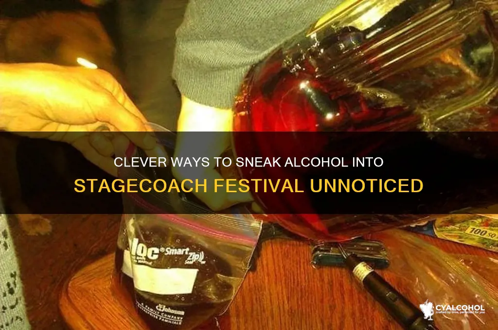 how to sneak alcohol into stagecoach