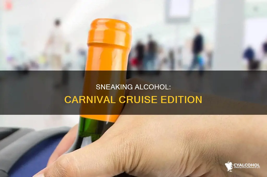 how to sneak alcohol onto a carnival cruise
