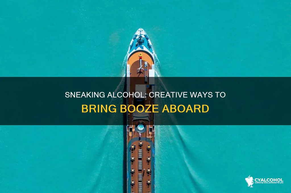 how to sneak alcohol onto a p&amp