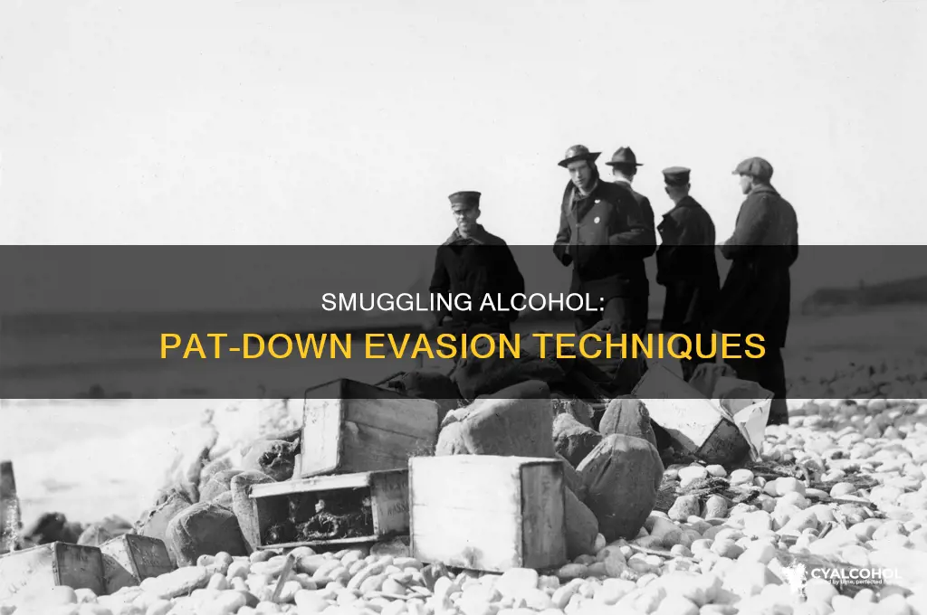 how to sneak alcohol past a pat down