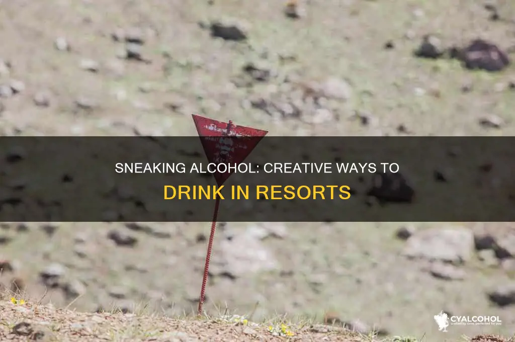 how to sneak alcohol while in a resort