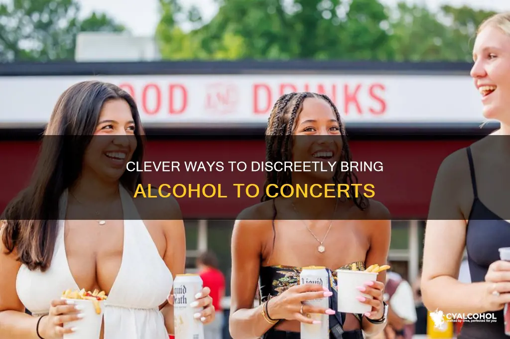 how to sneak in alcohol into a concert