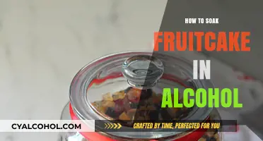 Enhance Your Fruitcake: A Guide to Soaking in Alcohol