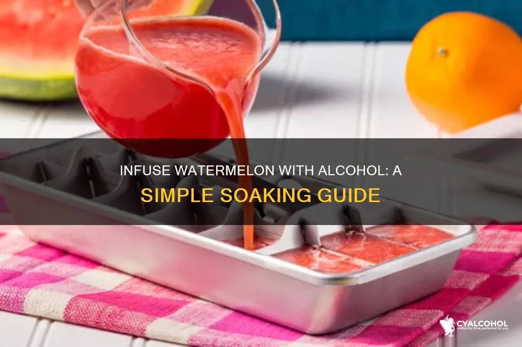 how to soak watermelon in alcohol