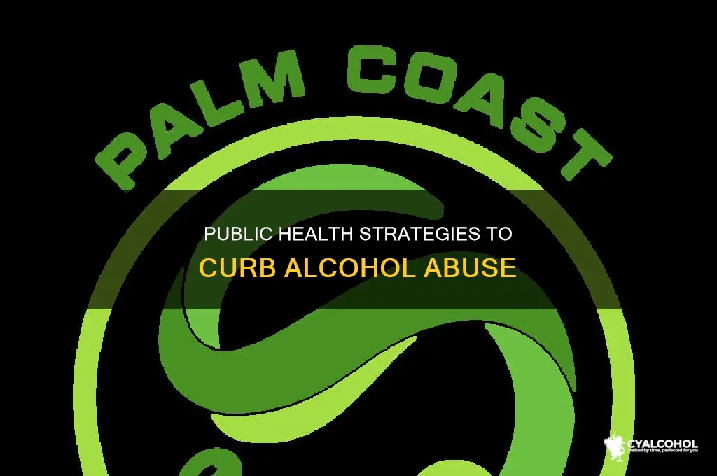 how to solve alcohol probem in publich health