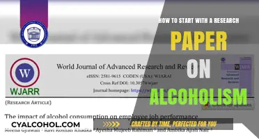 Alcoholism Research: Getting Started and Staying Focused