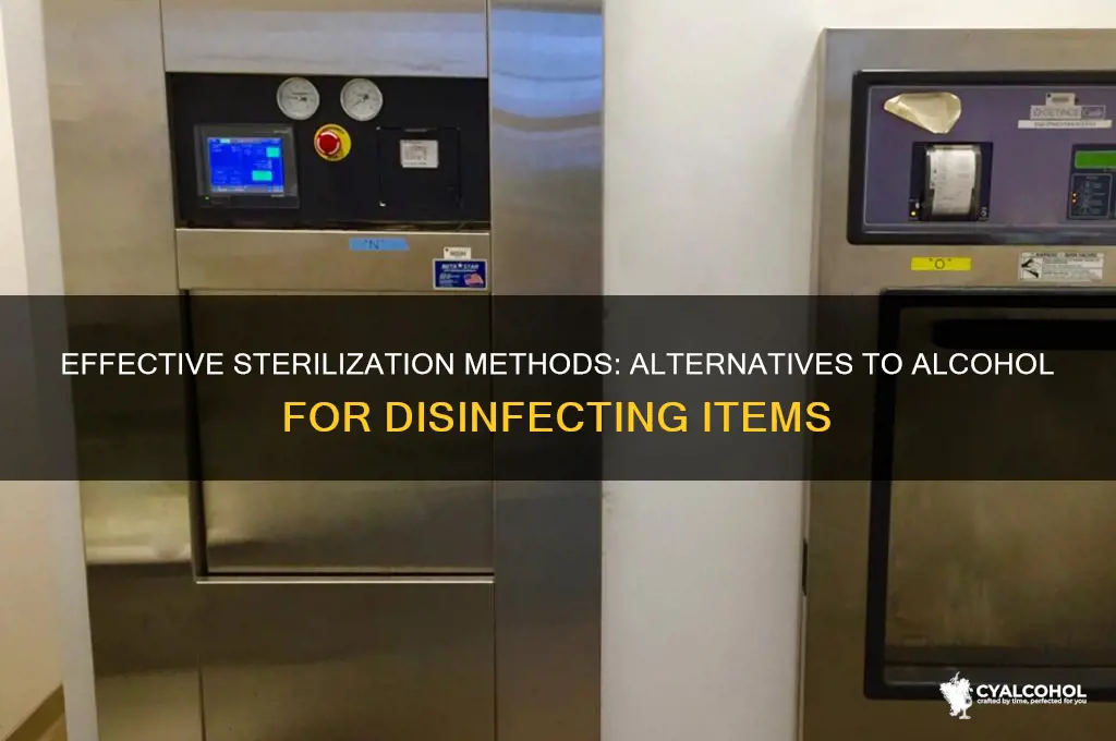 how to sterilize something without alcohol