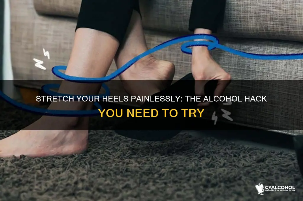 how to stretch heels with alcohol