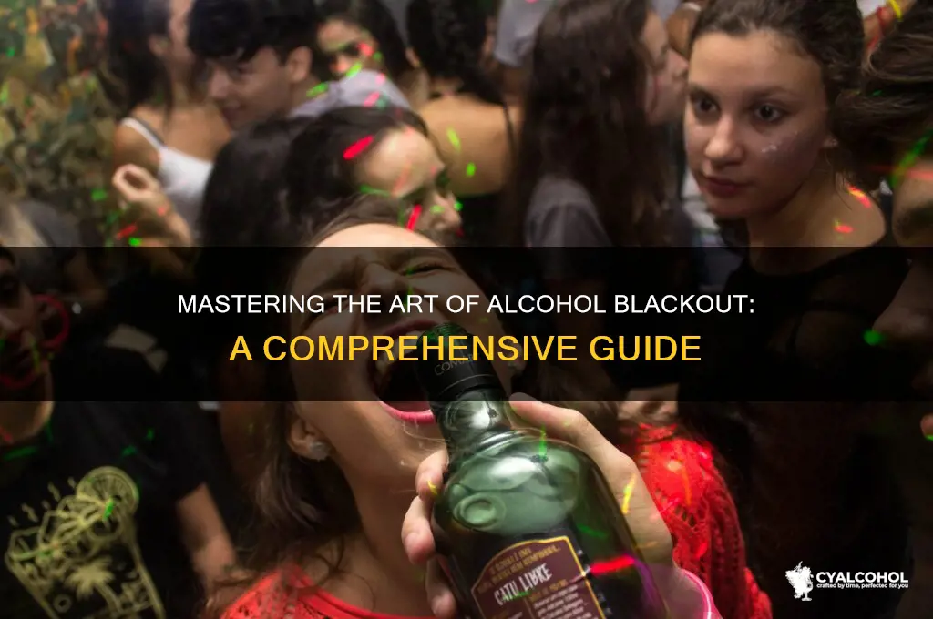 how to successfully blackout on alcohol