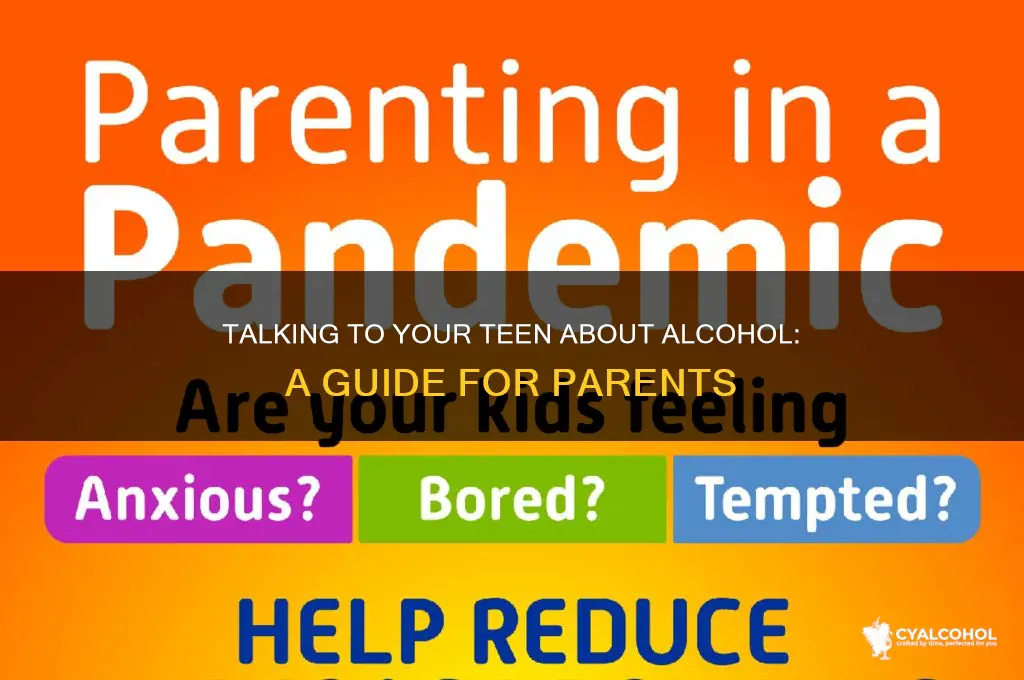 how to talk to my teen about alcohol
