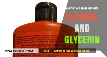 Snake Hide Tanning: Alcohol-Glycerin Solution