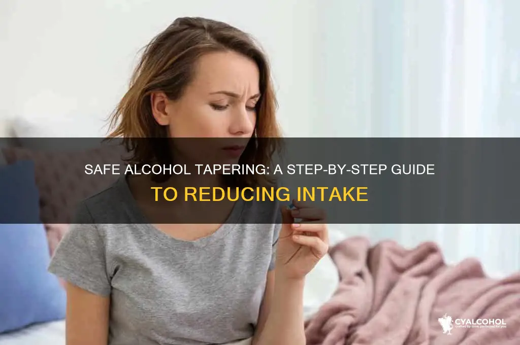 how to taper alcohol