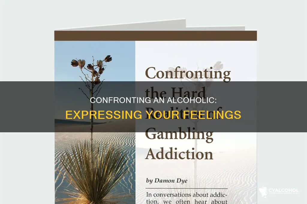 how to tell an alcoholic how you feel
