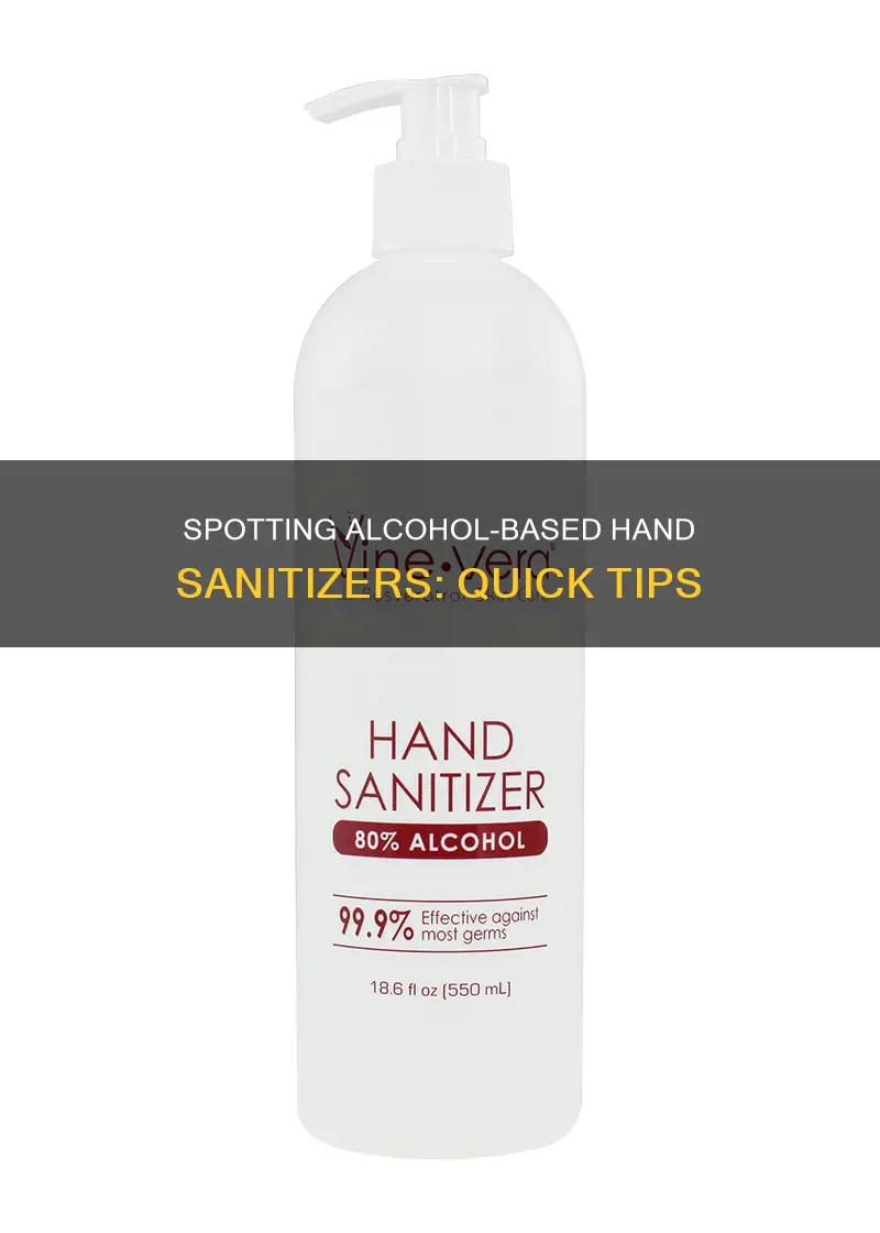 how to tell if hand sanitizer is alcohol based