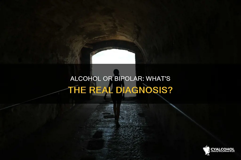 how to tell if its alcohol or bipolar he has
