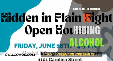 Spotting Hidden Alcohol: Signs Someone is Hiding Drinking