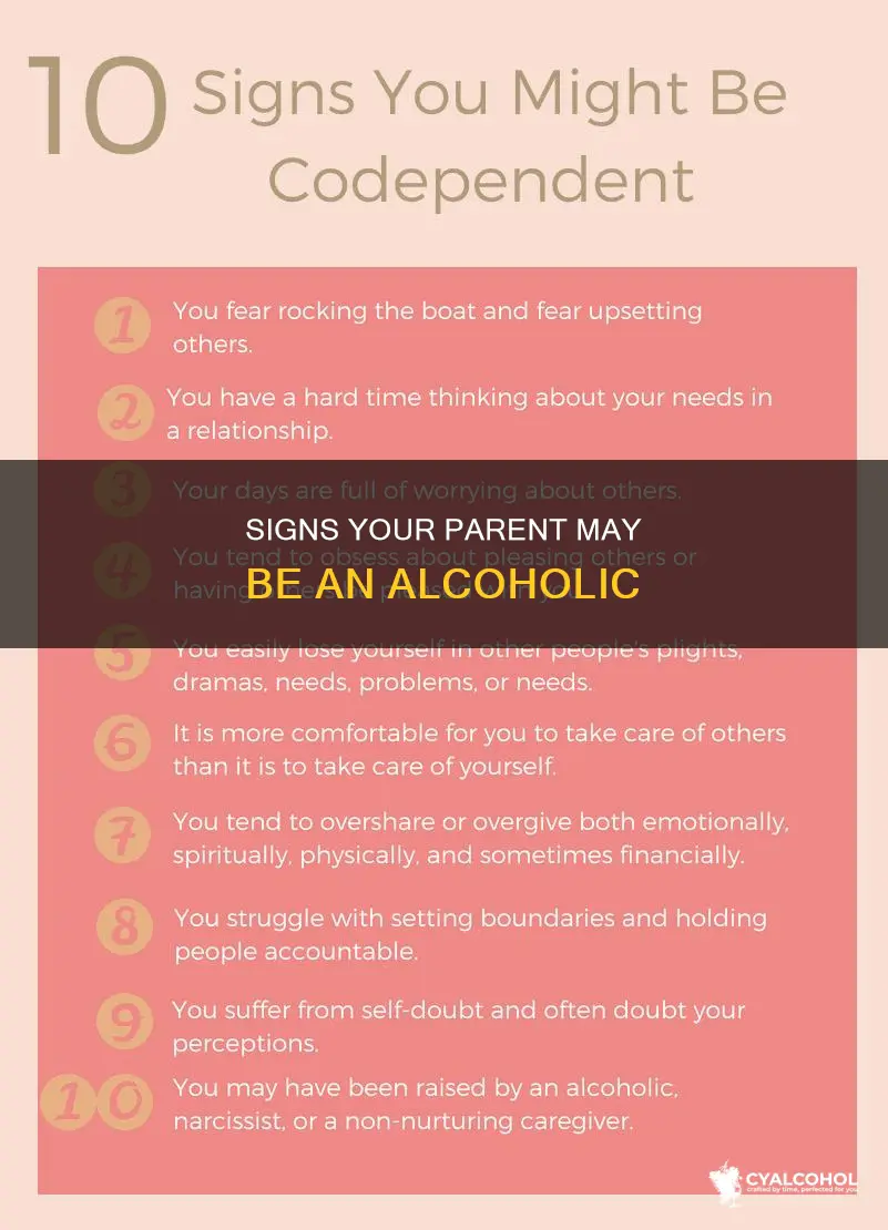 how to tell if your parent is a alcoholic