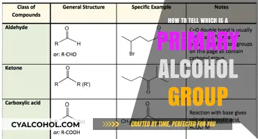 Recognizing Primary Alcohol Groups: A Quick Guide