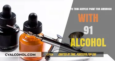 Thinning Acrylic Paint: Airbrush Alcohol Method