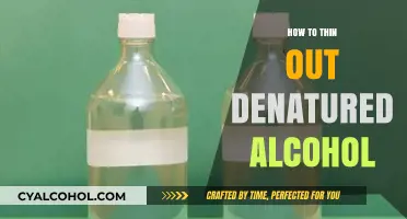 Effective Methods to Thin Out Denatured Alcohol Safely and Easily