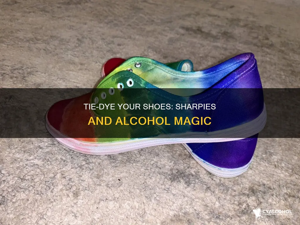 how to tie dye shoes with sharpies and alcohol