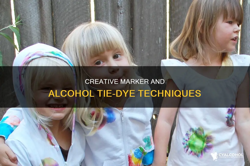 how to tie dye with markers and alcohol