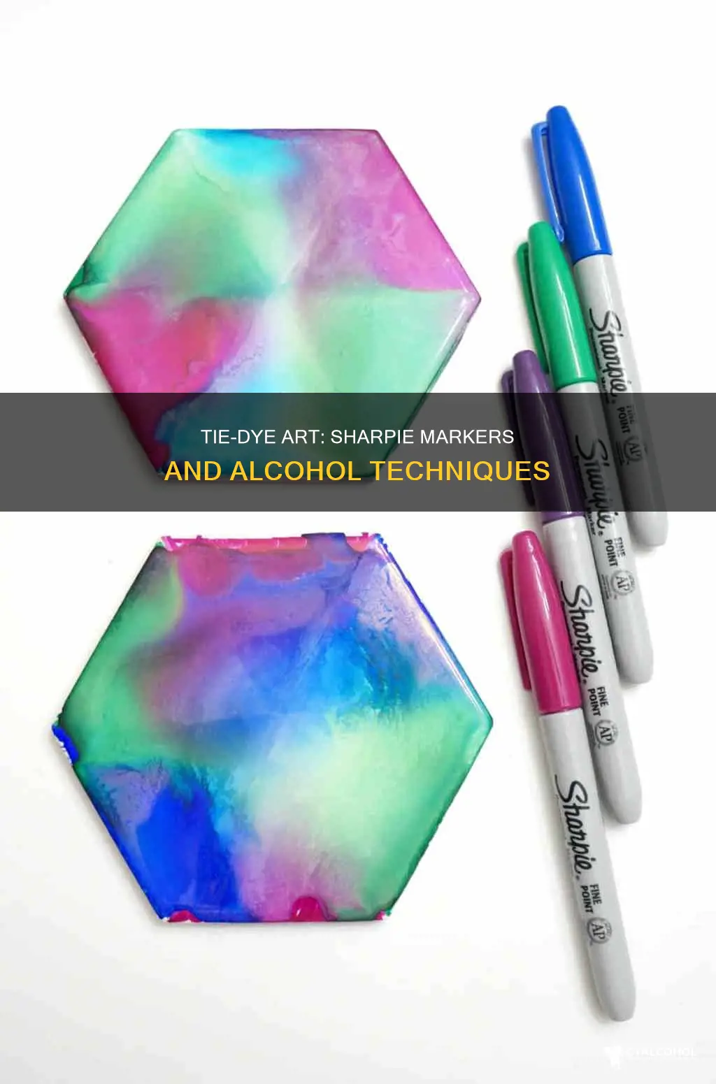 how to tie dye with sharpie markers and alcohol