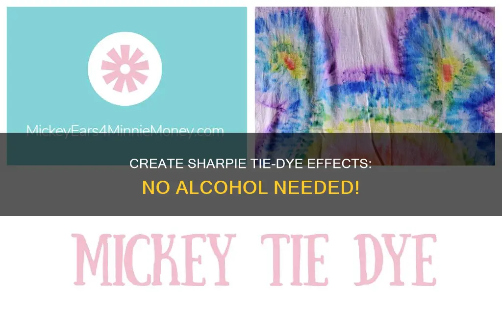 how to tie dye with sharpie without alcohol