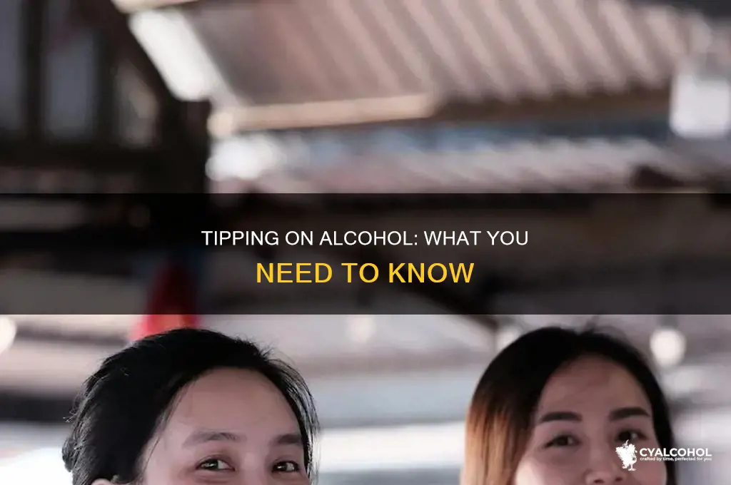 how to tip on alcohol in a restaurant