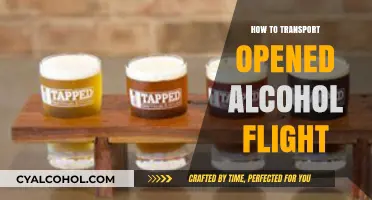 Traveling with Opened Alcohol: Tips for Safe Flight Transportation